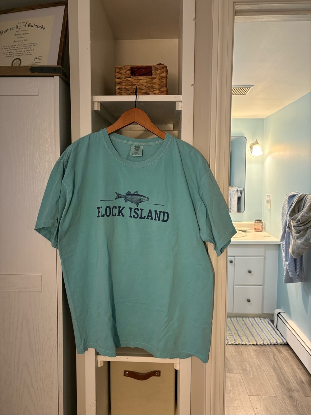 Comfort Colors Teal "Block Island" Short Sleeve Tee